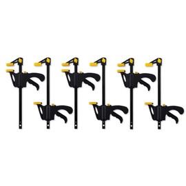 [6PCE] Handy Hardware Action Clamps, Secure Your Projects with Ease, Versatile and Heavy-Duty Clamping Solution for Woodworking and Metalworking
