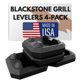 1/4" Griddle Leveling Shims Kit for Blackstone – 4-Pack Levels Leveler Tool for Precise Cooking – BBQ & Griddle Accessories for Black Stone, Grill Accessories, Electric Griddle - Made in USA
