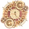 ROKR 3D Wooden Puzzles for Adults Mechanical Clock Kits-Zodiac Clock,