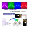 RESFNSE 5 Pin LED Strip Connector Kit White LED Strip