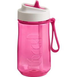 Trudeau Fuel Splash Leak-Resistant Sports Water Bottle with a Straw, Watermelon, 15oz