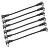 6PCS Guitar Effect Pedal Cables 6.35mm Elbow Right Angle Connector