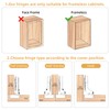 Furniware 10 Pack Frameless Full Overlay Soft Close Cabinet Hinges,