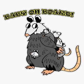 Baby On Board! Waterproof Vinyl Window Bumper Sticker Decal 5"