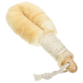 Ipetboom Bath Brush with Handle Exfoliating Body Scrubber Shower Brush for Wet Dry Brushing Durable Natural Cleaning Tool for Full Body Cleansing