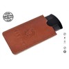 Premium 100% Oxhorn Dual-Action Beard Comb with Genuine Leather Case