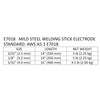 NICETECH E7018 5/32" 4.5LB ARC Welding Rod Low Hydrogen Carbon