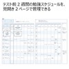 Kokuyo No-Y80LT-VX2SET Campus Notebook, Study Planner, 2 Weeks Ruled, Semi