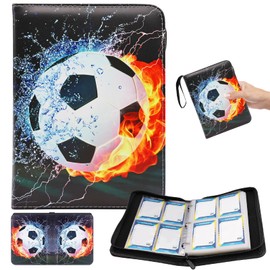 TZQFROCE Football Trading Cards Album 50 Pages 400 Football Cards Football Trading Card Albums Scrapbook Football Cards Football Trading Cards Trading Cards Album for Collection Decoration
