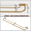 Lwiiom Double Curtain Rod for Windows 84 to 134 Inch,Adjustable
