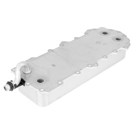 X AUTOHAUX LR039821 Automobile Engine Oil Cooler Silver Tone for Land for Rover Range for Rover 2013-2016