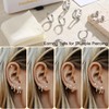 Thunaraz 4 Pairs Gold Silver Hoop Earrings Set for Women