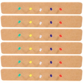 SEWACC Tablero De Fieltro Azulejos 6 Piezas Tablón De Anuncios Tira De Barra Pared Fieltro Tira De Notas Tablero De Anuncios Autoadhesivo Tiras De Corcho Para Aulas Dormitorios Oficina