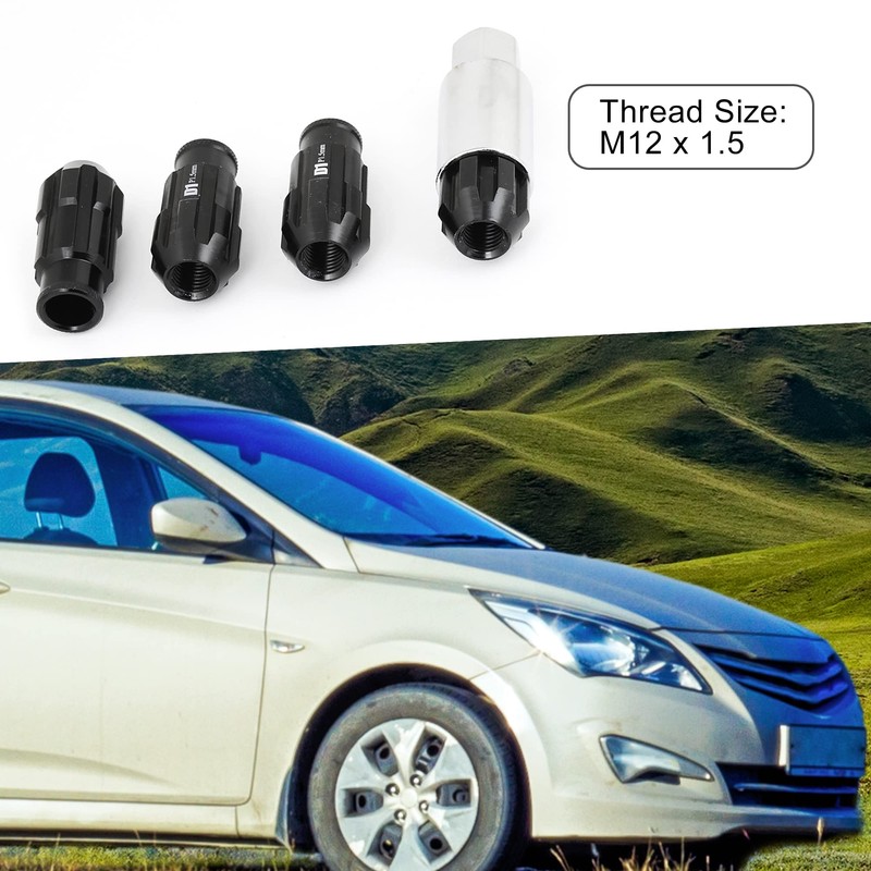 A ABSOPRO Car Locking Hex Open End Lug Nuts M12