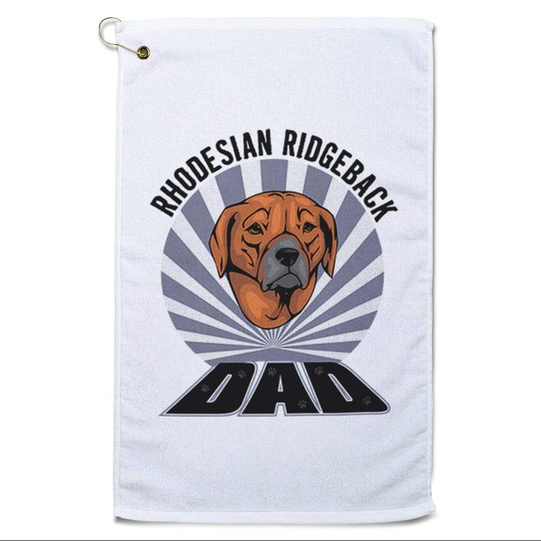 Style In Print Golf Towel Dad Rhodesian Ridgeback Dog Cotton