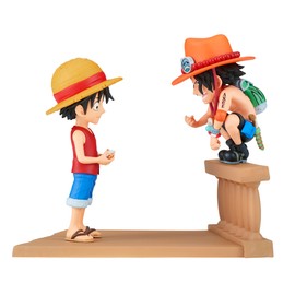 Banpresto BP89475P Monkey D. Luffy & Portgas D. Ace One Piece World Collectable Log Stories Action Figure 8 cm Multi-Coloured