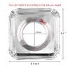 Aluminum Foil Gas Stove Burner Liners, 50 Pack Stove Burner