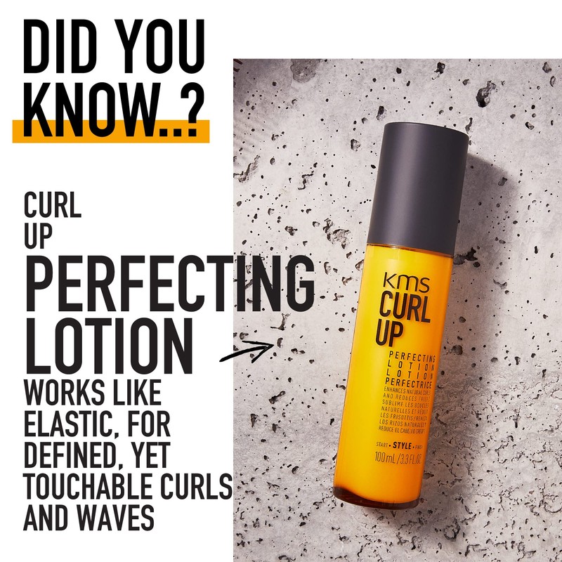 KMS Curlup Perfecting Lotion, For Curly, Frizzy Hair, 100 ml