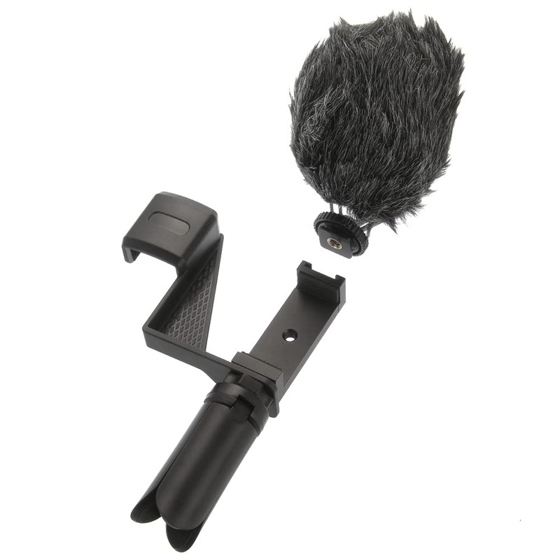 FocusFoto Video Cage Handle Rig + Mini Tripod Kit for