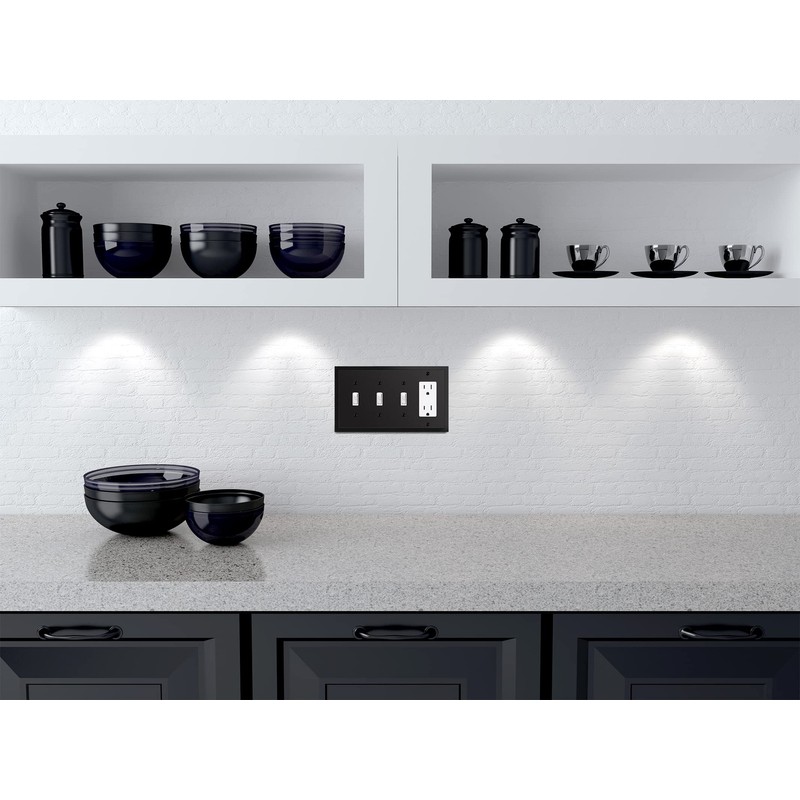 Henne Bery Modern Edge Decorative Wall Plate Switch Plate Outlet