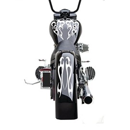 FGD Motorcycle Flame Set Gas Tank & Fender Decals Stickers (FFS03) Universal