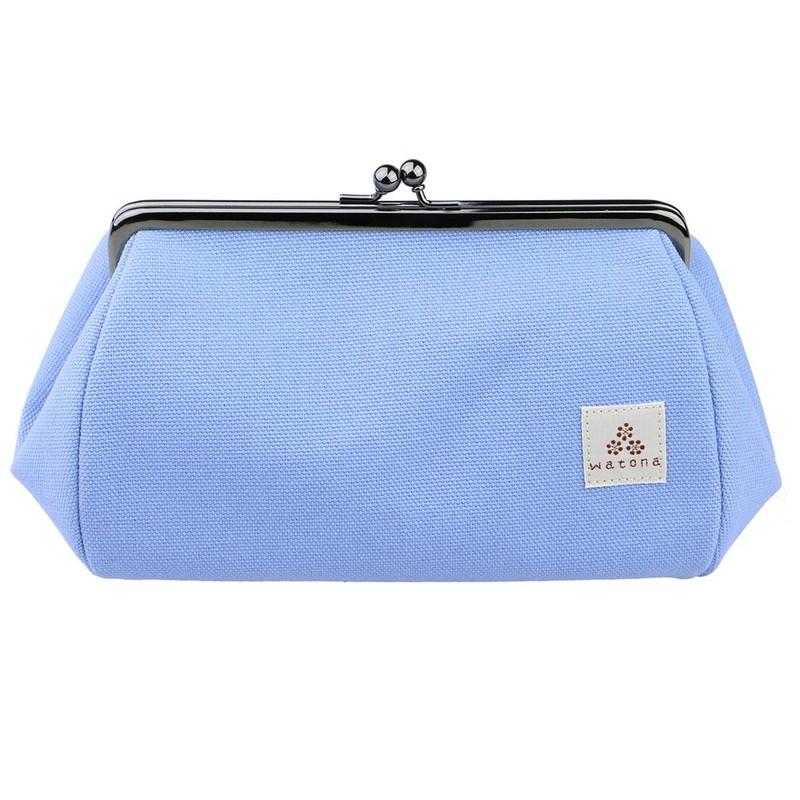watona Canvas Purse 5.5 Inch Slim Cosmetic Pouch (Slim) 55s