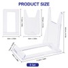SHSMPXOY 8 Set Clear Plastic Display Stands Clear Display Stands