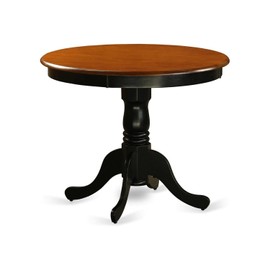 HomeStock Artistic Accomplishment Antique Round Dining Table, Made of Sturdy Wood, Black and Cherry Finish, Ideal for Small Dining Areas, Modern Compact Dining Table, 36" W X 36" D X 29" H
