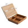 Rossie Home Acacia Wood Easel Lap Desk with Storage -