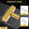 Gold Drawer Knobs 10 Pack Brushed Brass Knobs with 20