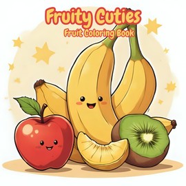 Fruity Cuties: Fruity Coloring Book