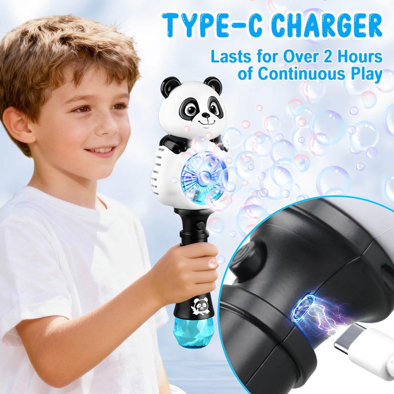 Britik Bubble Wands for Kids Ages 4-8 Years Old: Light