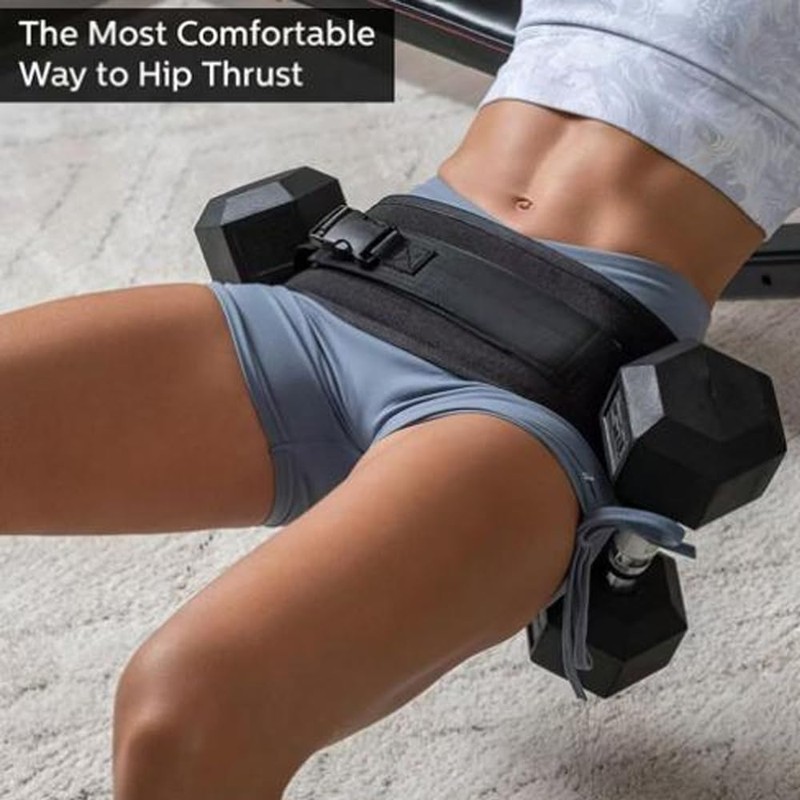 MTSDM Hip Thrust Belt, Portable Adjustable Exercise Hip Thrust Belt,