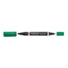 Staedtler Lumocolor Duo Permanent Markers Pack of 10 Green