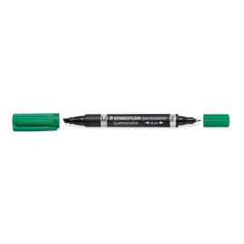 Staedtler Lumocolor Duo Permanent Markers Pack of 10 Green