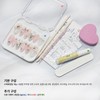 Crystal Flower Handmade Nail Tips - Short Almond / 크리스탈