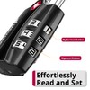 Fosmon TSA Approved Locks for Luggage. Suitcase Locks with Open
