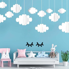 CENPEK 3D Cloud Decor Set, Hanging Clouds for Ceiling, Artificial Clouds, Props, Imitation Wall Decoration, Ceiling Party, Nursery Art, Wedding