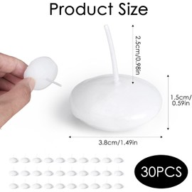 Flycppo Schwimmkerzen,30 Stück Unparfümierte Schwimmkerzen,Teelichter Kerzen Schwimmende für Hochzeiten,Pools,Spas,Valentinstag,Weihnachten,Abendessen (Weiß)