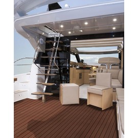 KXKZREN Boat Flooring EVA Foam Decking Sheet Faux Teak Marine Mat Marine Carpet Cooler Tops Non-Slip Self-Adhesive Flooring for Motorboat RV Yacht Kayak Swim Platform