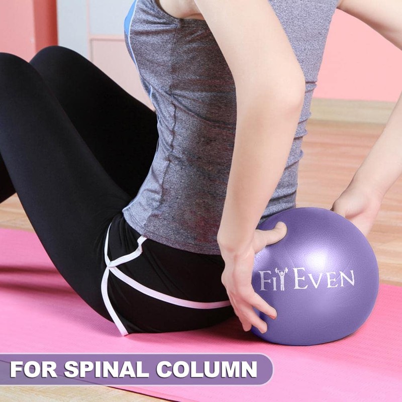 Fit Even Exercise Ball Purple, 9 Inch Soft PVC -