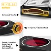 CUSIMAX Hot Plate,Portable Electric Stove Top Burner,1800W Double Infrared Cooktop