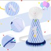 Yuanan First Birthday Hat, Navy One Birthday Hat, Baby First
