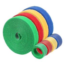 4 Rolls of Lashing Straps, Multi-Purpose Tie Down Straps, Straps for Securing Items, Reusable Tie Down Straps, Nylon Fabric Fastening Straps