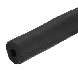 sourcing map Foam Tubing for Handle Grip Support, Pipe Insulation, 3/4"(19mm) ID 1 3/4"(45mm) OD 2m Length Black