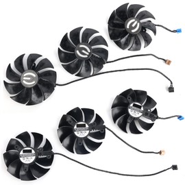 Coolerage 87mm 12V 0.55A 4Pin PLD09220S12H RTX3070 RTX3080 RTX3090 FTW3 Graphics Card Fans for EVGA RTX 3070 3080 Ti 3090 FTW3 Ultra Gaming GPU Cooler (Full set-3pcs)