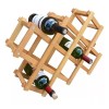 Procook Cava Porta Botellas Bastidor De Bambu Soporte 10 Botelllas
