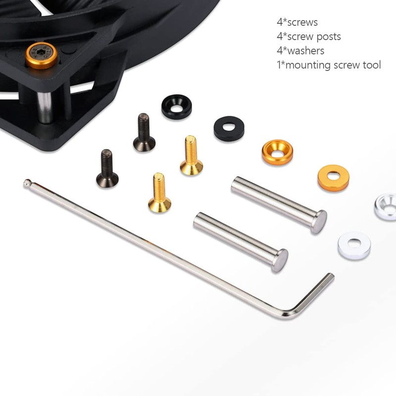 DolDer PC Fan Screws 25 mm Computer Fan Screws Fan