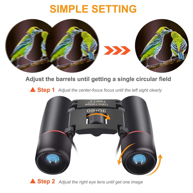 ANDSTON 30 x 60 Small Binoculars Compact for Adults Kids,