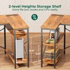 Huuger L Shaped Desk with Power Outlets, Computer Desk with